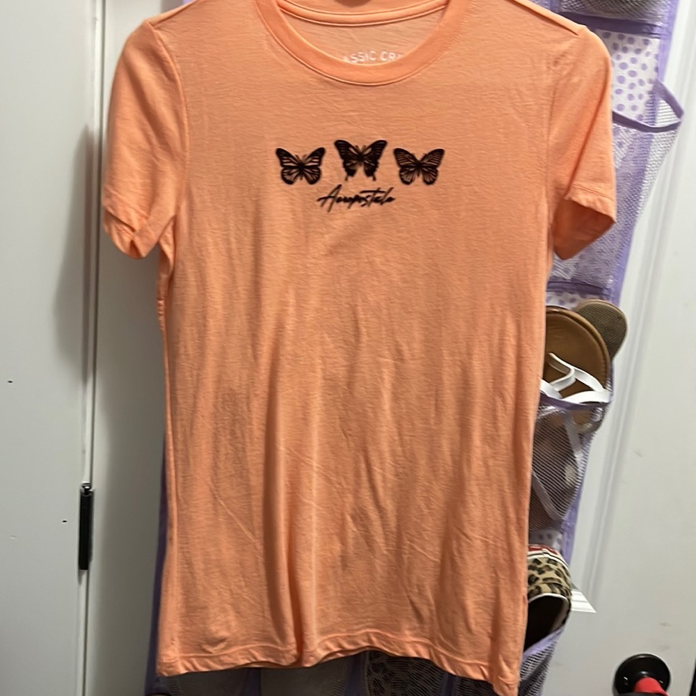 🚨BRAND NEW 🚨 Aeropostale shirts !!! ORANGE -size M.  BLUE-size L